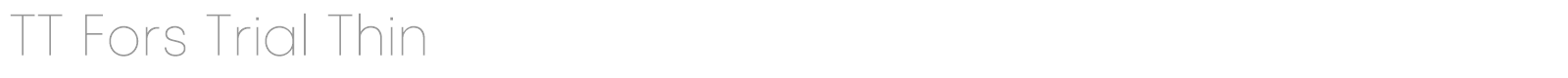 TT Fors font preview